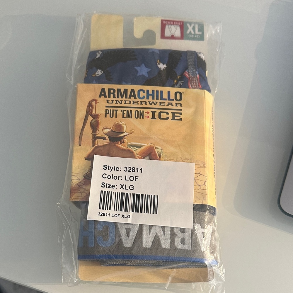 Duluth Trading Co Armachillo Boxer Briefs - Blue and Gray